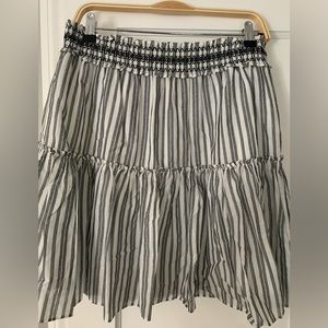 Kate Spade | Broome Street Gray Striped Mini Skirt